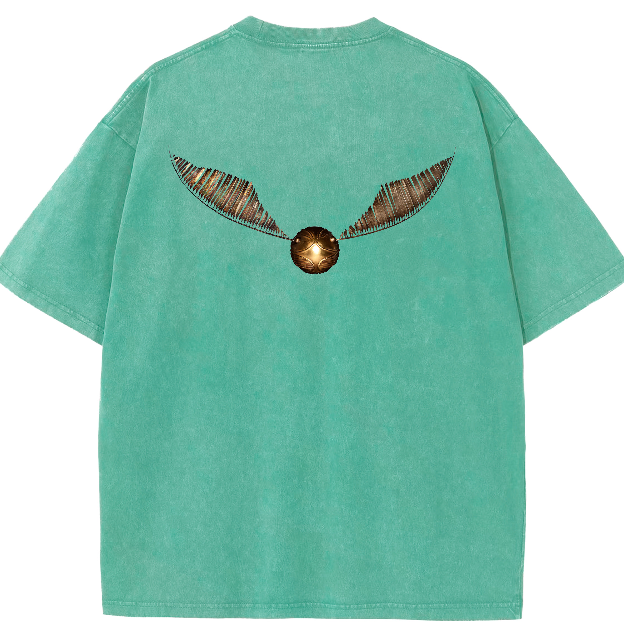 （画像用） Harry Potter ハリー・ポッターシリーズ 綿100% ヴィンテージ風 半袖Tシャツ（背面プリント）